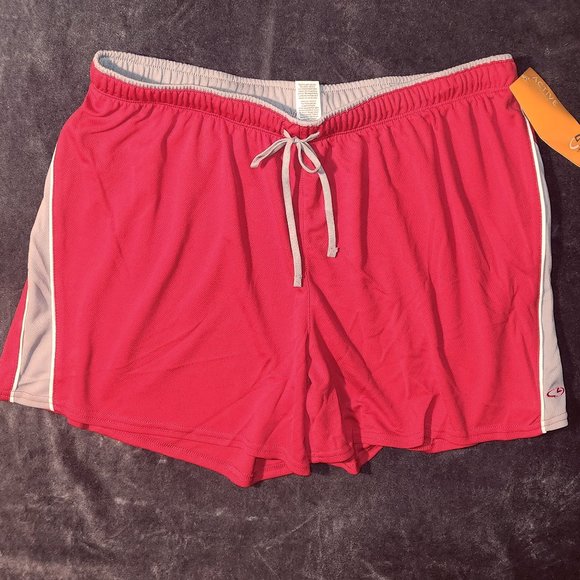 Champion Men's stylish red athletic shorts in size xl/ 34" waist  ~NWT~ - Picture 1 of 6
